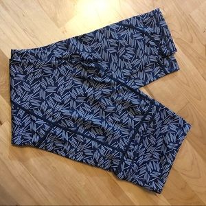 Navy Hay Stack leggings